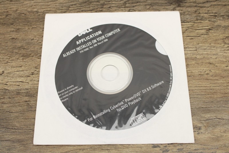 New Dell Application CD 0Y939C Y938C PowerDVD DX 8.0 Software
