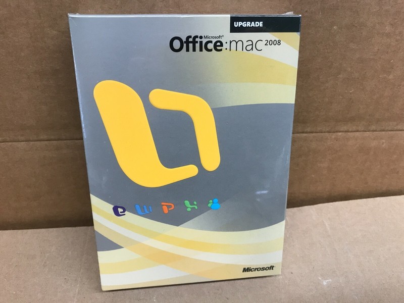 New Sealed Microsoft Office Mac 2008 English DVD For Mac Upgrade