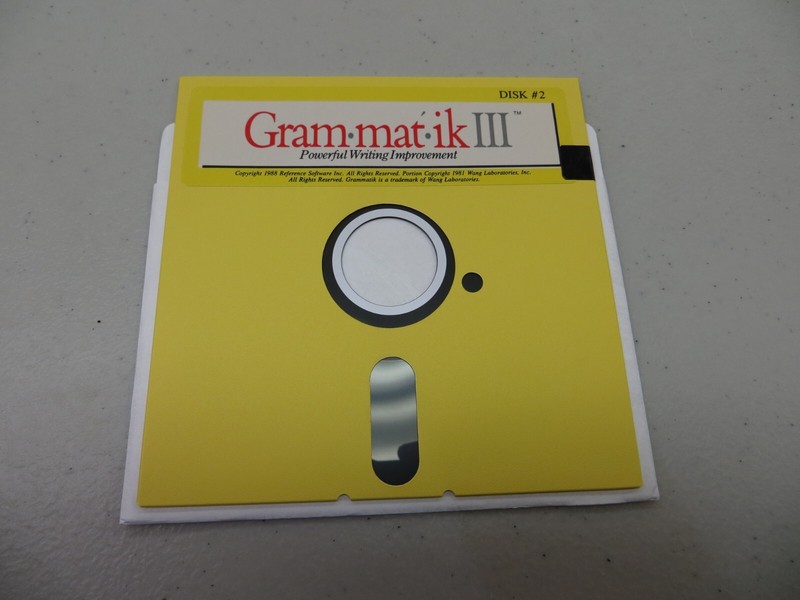 Gram-mat-ik III Computer Software 3.5" and 5.25" floppy disks IBM vtg discs gallery