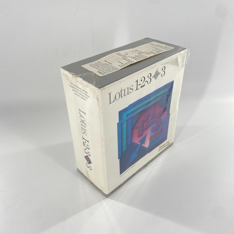 NEW Lotus 1-2-3 Release 3 Software Package Spreadsheet 5.25 3.5 DOS PC SEALED