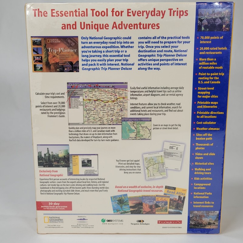 Trip Planner USA & Canada Deluxe Special Edition 1999 National Geographic gallery