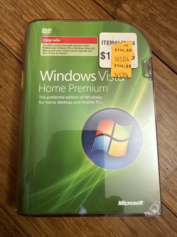 MICROSOFT Windows VISTA 32 bit Home Premium UPGRADE 2007 w/ Product Key .