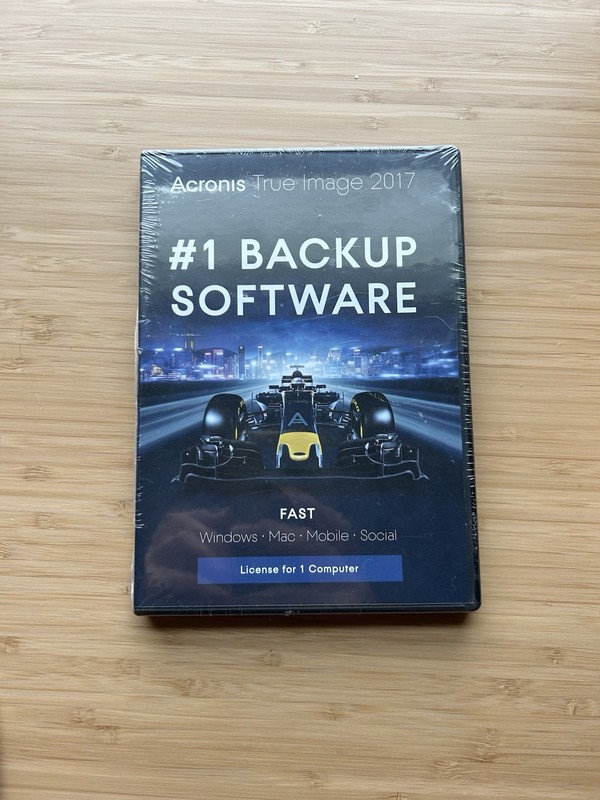 Acronis True Image 2017 Back-Up Software Sealed Lifetime License