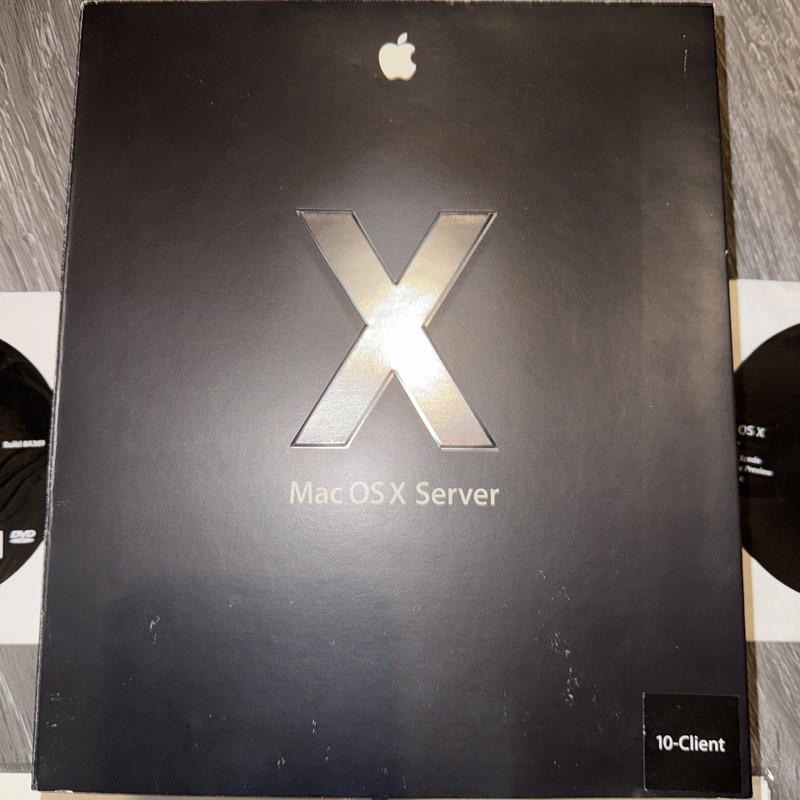 Apple Mac OS X Server 10.4 Tiger 10-Client w/2 LICENSES (M9769Z/A) gallery