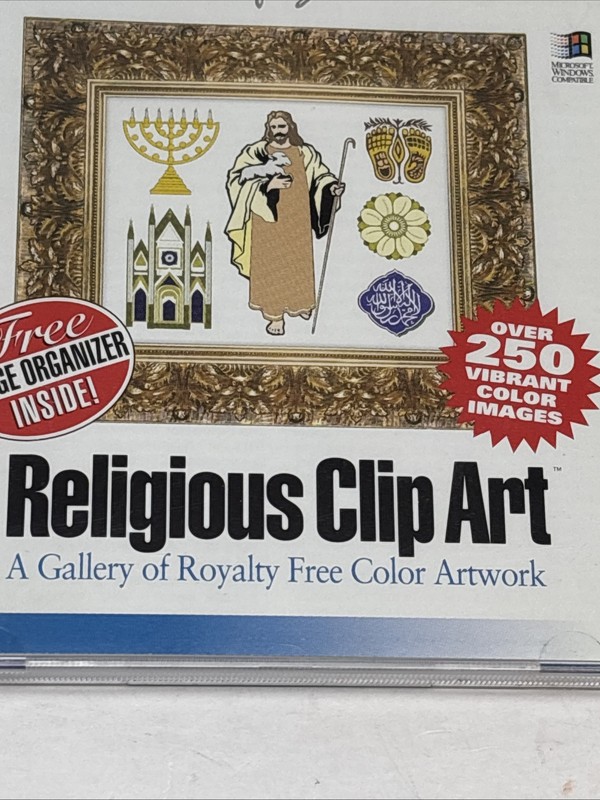 SOFTKEY Religious clip art Platinum CD-ROM 1994 Microsoft compatible gallery