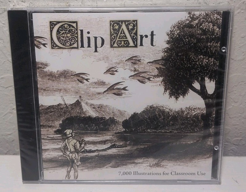 Clip Art 7,000 Illustrations For Classroom Use CD ROM Brand New B62/B382