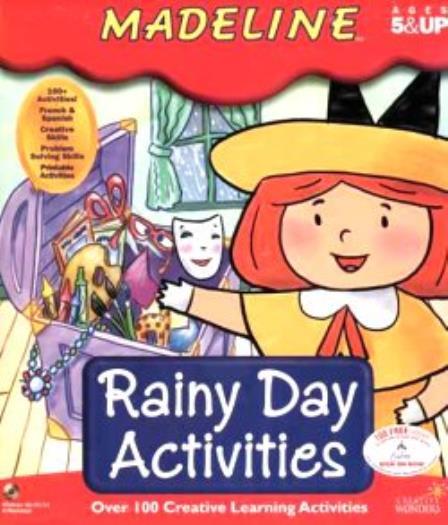 Madeline Rainy Day Activities PC MAC CD learn to paint color draw shapes puzzles