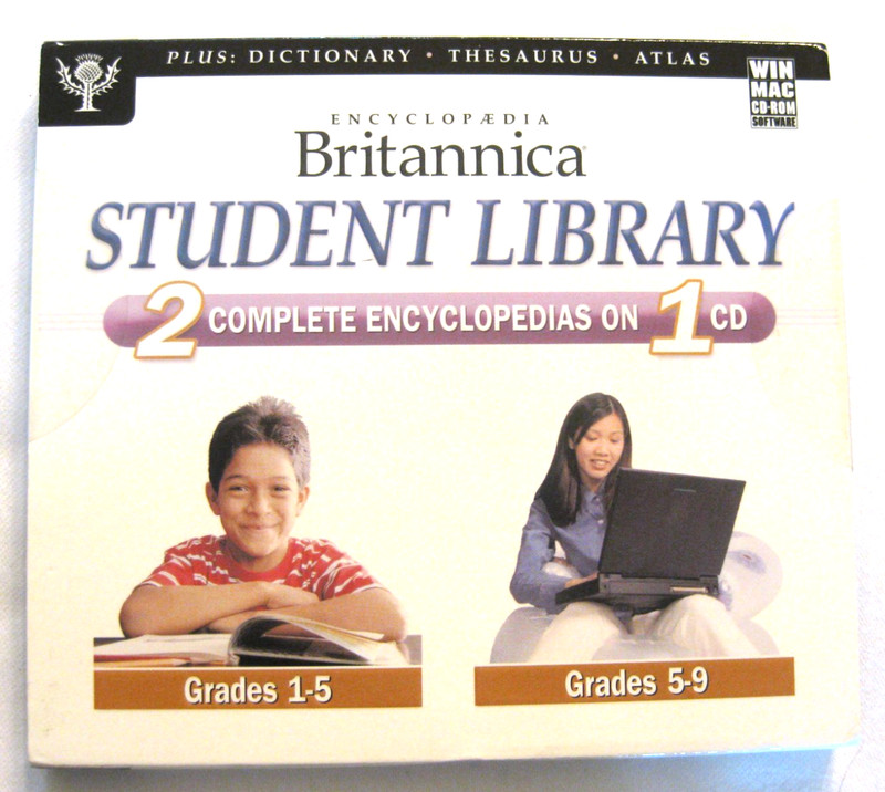 Encyclopedia Britannica Student Library 2 Complete Encyclopedias on 1 CD NEW