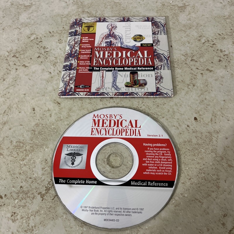 Mosbys Medical Encyclopedia Home Medical Reference CD-Rom Windows 95/98
