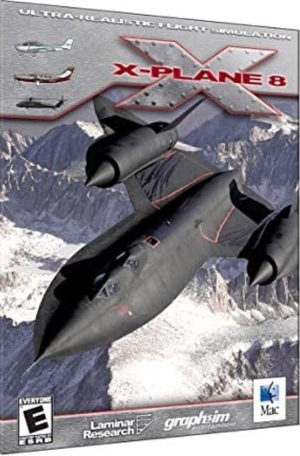 X-Plane 8 MAC DVD pilot Space Shuttle mars, fly combat flight simulation game!