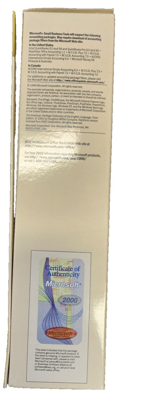 Vintage Microsoft Office 2000 Premium New Sealed Box USA CD-ROM Windows 95 98 NT gallery