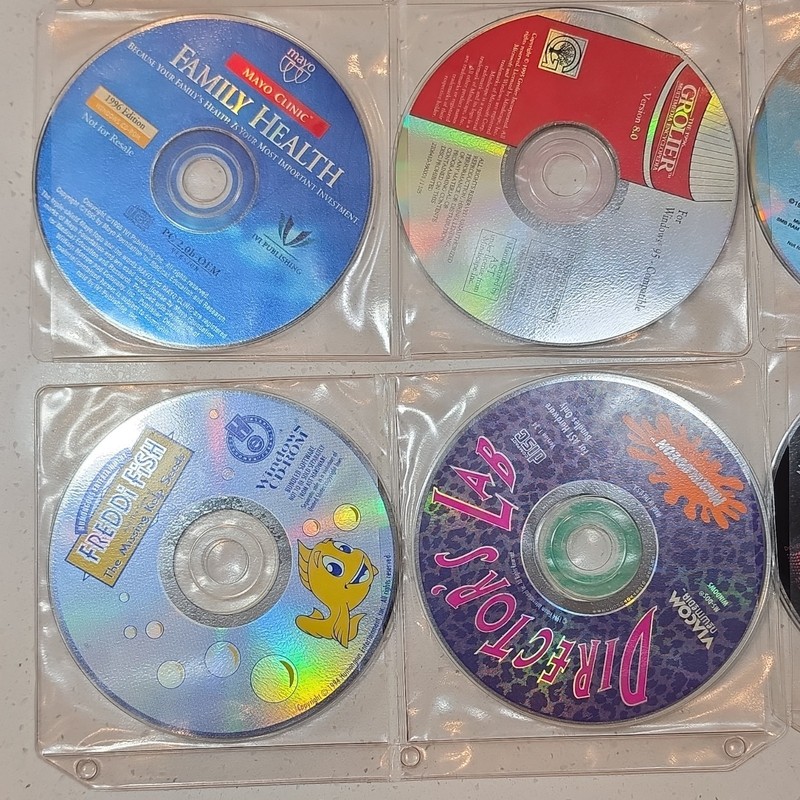 Vintage 90s PC CD-ROM Software Lot Windows 95 Print Artist CreataCard... gallery