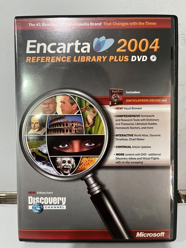 Microsoft Encarta 2004 – REFERENCE LIBRARY PLUS DVD