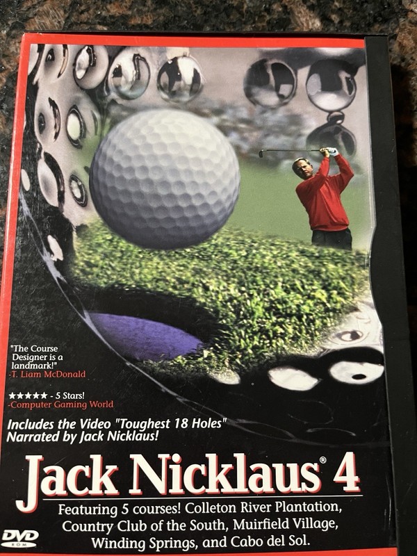 Accolade Jack Nicklaus 4 DVD-ROM Golf Simulation & Course Designer Software