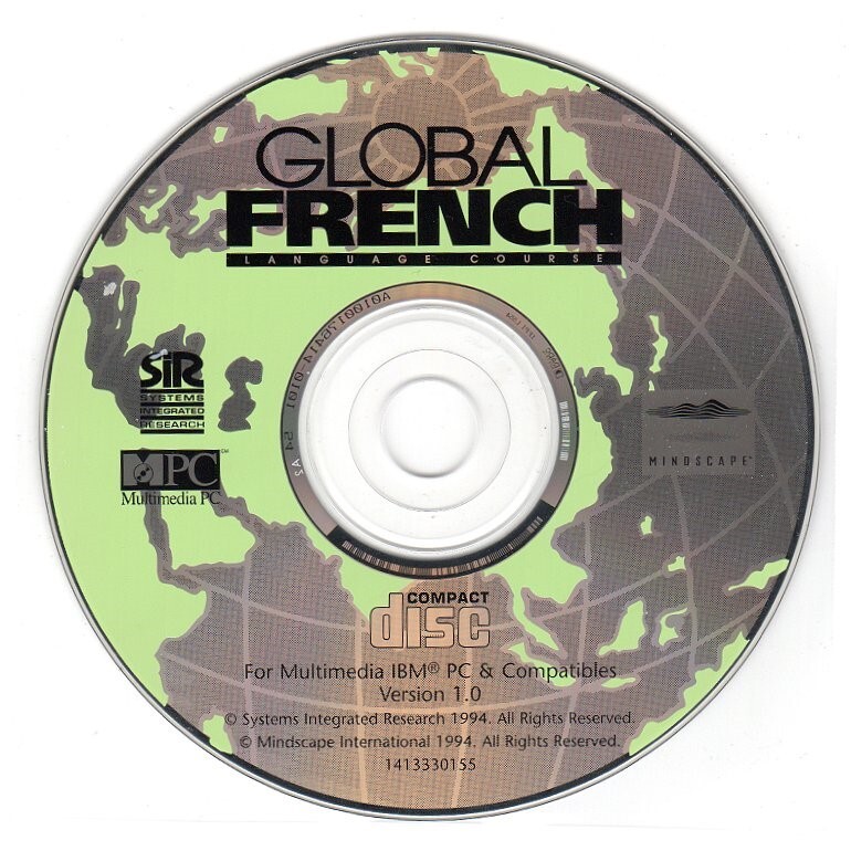 GLOBAL FRENCH (PC-CD, 1994) for Windows – NEW CD in SLEEVE