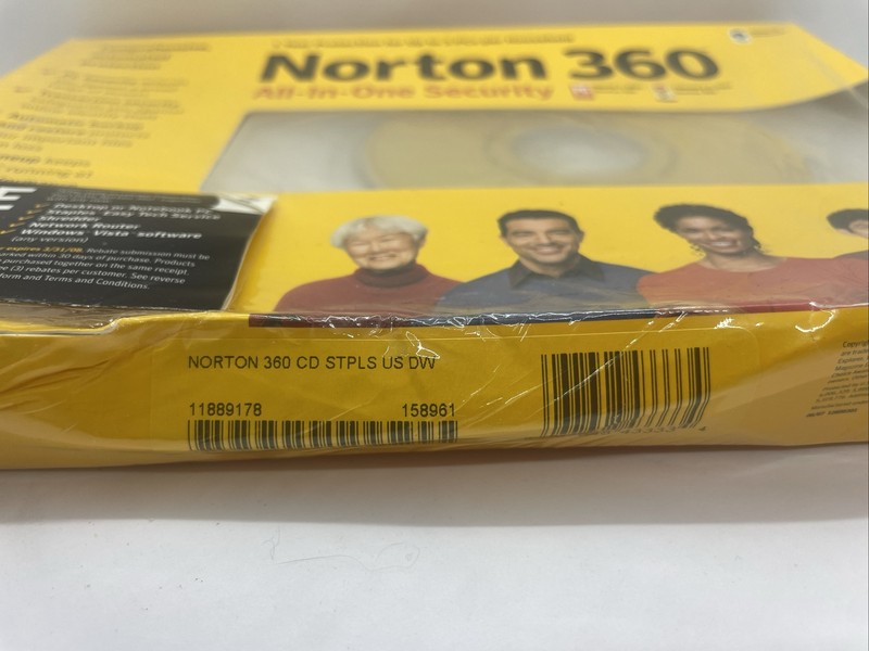 New Seal 2009 Norton 360 Version 3.0 Protection 3 PCs Windows Vista Windows XP gallery