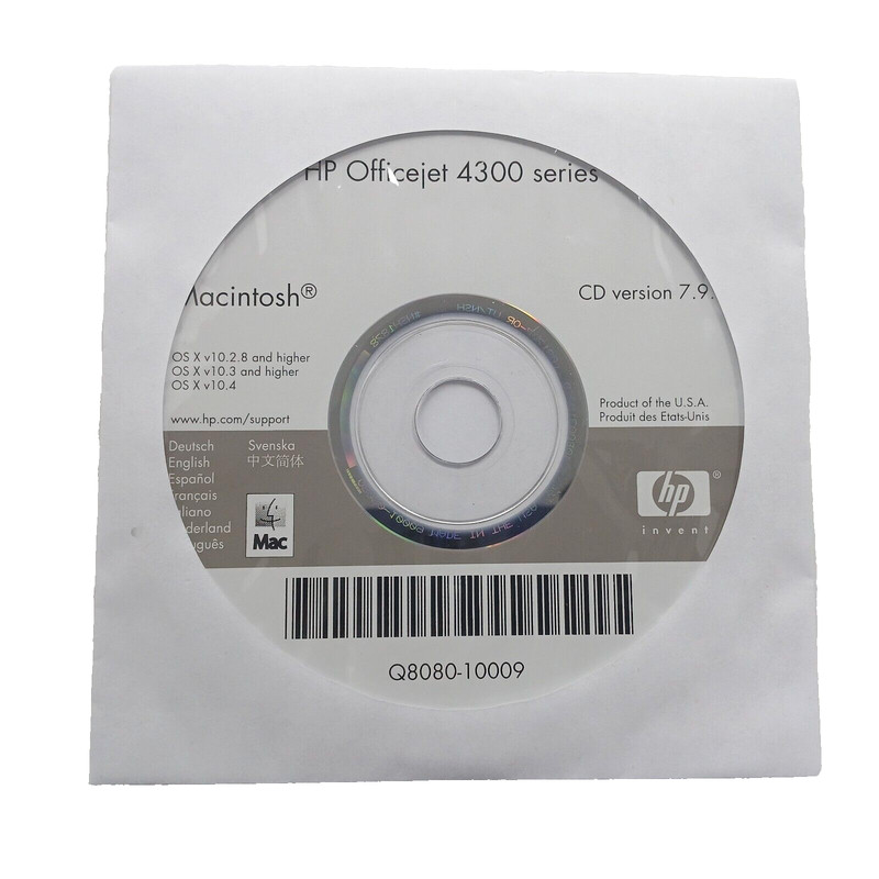 HP Officejet 4300 Series Software Drivers CD Version 7.9.0 Mac OS Compatible gallery