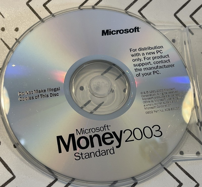 Microsoft Money Standard 2003 PC Software For Windows 2000