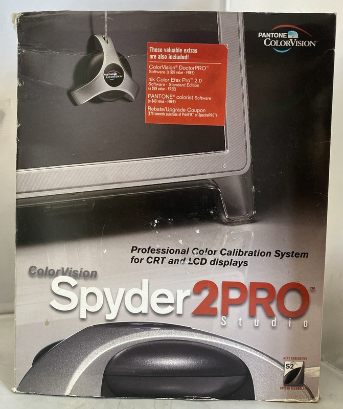 ColorVision SPYDER2PRO Studio Colour Calibration For Crt / Lcd Displays Complete