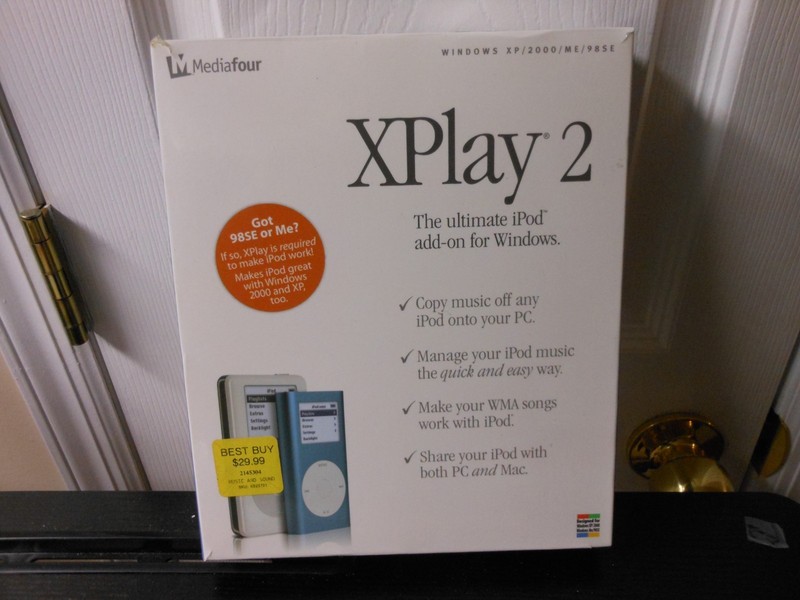 Media Four XPlay 2 iPod Wins CD ROM Ultimate Backup & Recovery Disc ONLY USED