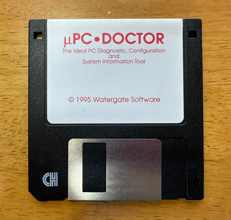 Vintage uPC Doctor Floppy Disk 1995 Watergate Software