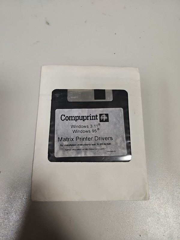 Drvers Compuprint Windows 3.11 95 Matrix Printer Installation Floppy Disk