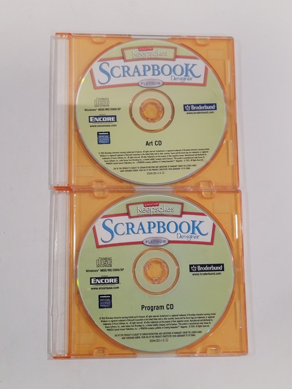 Creating Keepsakes Scrapbook Designer Deluxe PC CD-ROM- 2 Discs Art CD & Program gallery