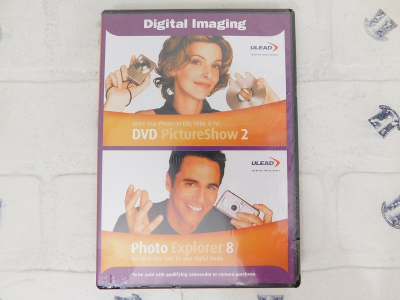 Ulead DVD PictureShow 2 / Photo Explorer 8 for Windows – 2 Pack New Sealed