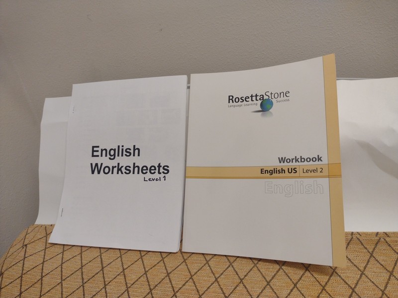 RosettaStone English US Level 1-2 Language Learning Worksheets