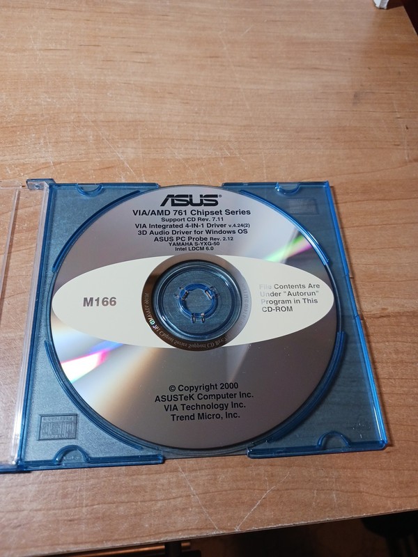 ASUS VIA/AMD 761 Chipset Series Support CD Rev 7.11 Intel LDCM 6.0 2000