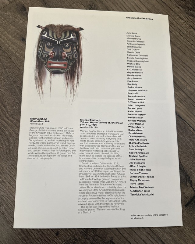 The Art of Microsoft Pamphlet Henry Art Gallery 1993 Trifold gallery