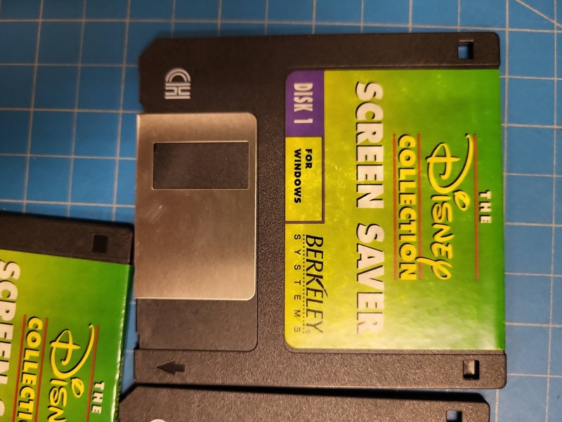 Vintage The Disney Collection Screen Saver Windows 3.5 Floppy Berkeley Systems gallery