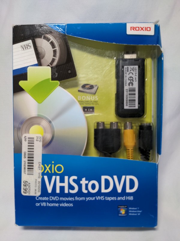 Roxio Easy VHS to DVD for Windows XP & Vista video converter