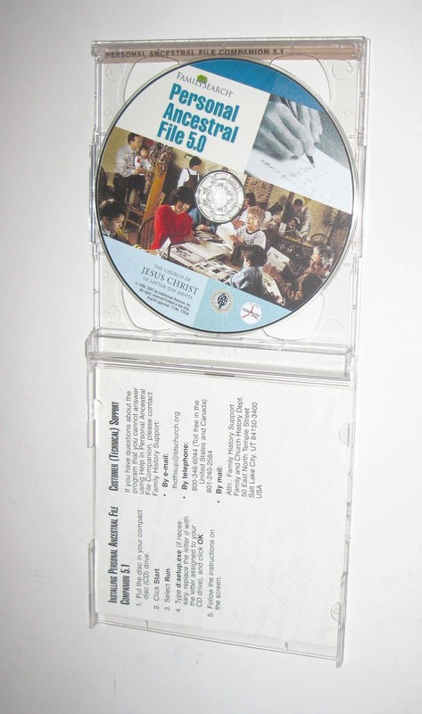 2001 FamilySearch Personal Ancestral File Companion 5.1 CD-ROM 50128 Windows 95 gallery