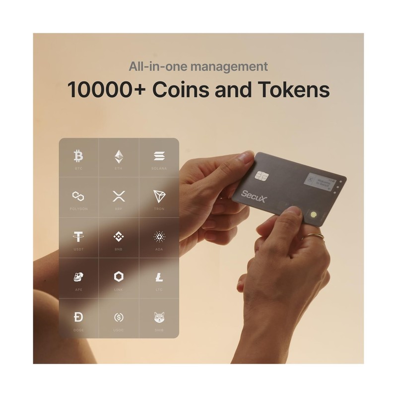 SecuX Shield Bio Crypto Hardware Wallet - Secure Biometric Authentication, Co... gallery