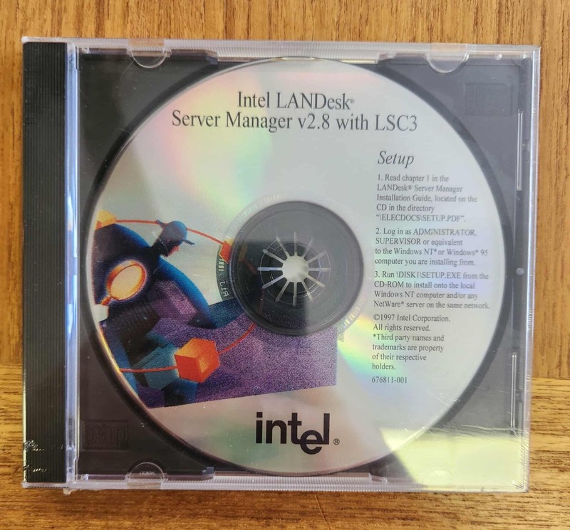 Intel LANDesk Server Manager v2.8 with LSC3 Disc – Unopened