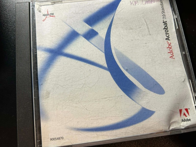 Adobe Acrobat 7.0 Standard ” UPGRADE ” CD – Windows w/ Serial Number-Used