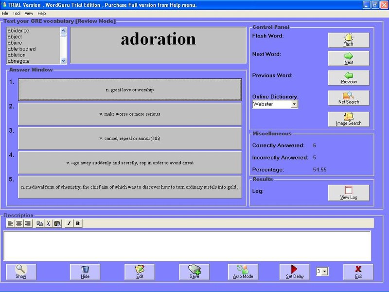 8000 Word Vocabulary Builder Software 4 GRE GMAT SAT Improve Vocabulary WordGuru gallery