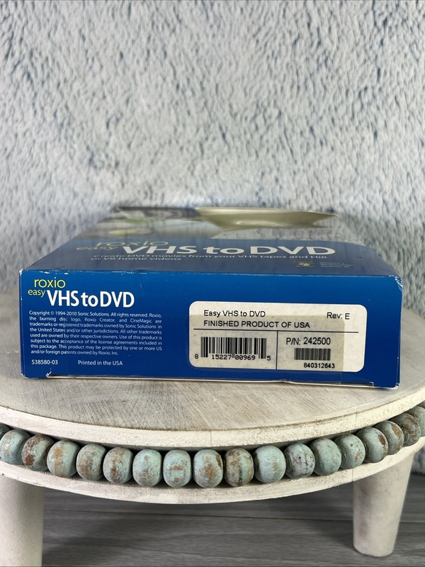 Roxio Easy VHS to DVD for Windows Create DVD Movies from VHS Hi8 V8 New In Box gallery