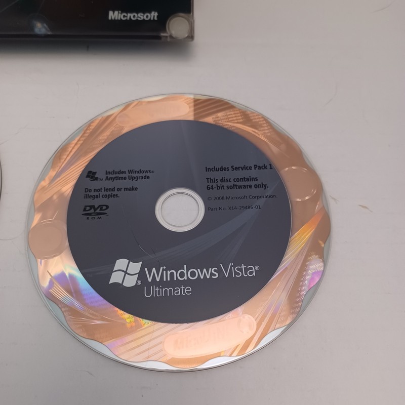 Microsoft Windows Vista Ultimate Includes Service Pack 1 - 32 bit & 64 bit DVD's gallery