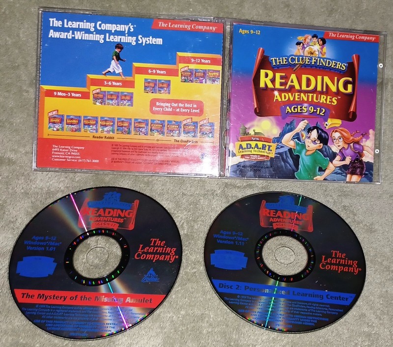 Clue Finders Reading Adventures Ages 9-12 PC/Computer Software Learning Company