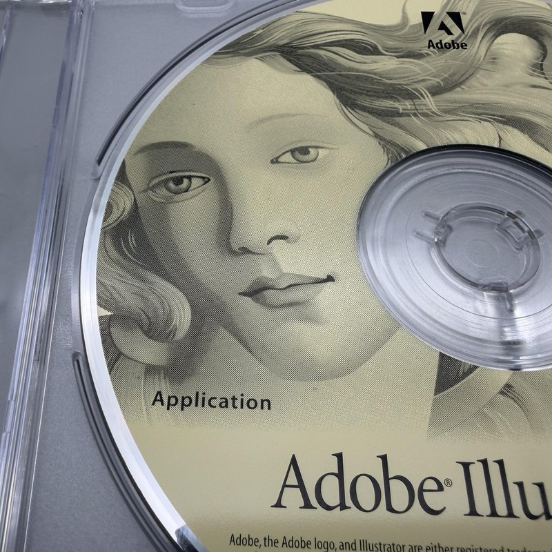 Vintage Adobe Illustrator 9.0 Macintosh Upgrade Application CD-ROM Mac Software gallery