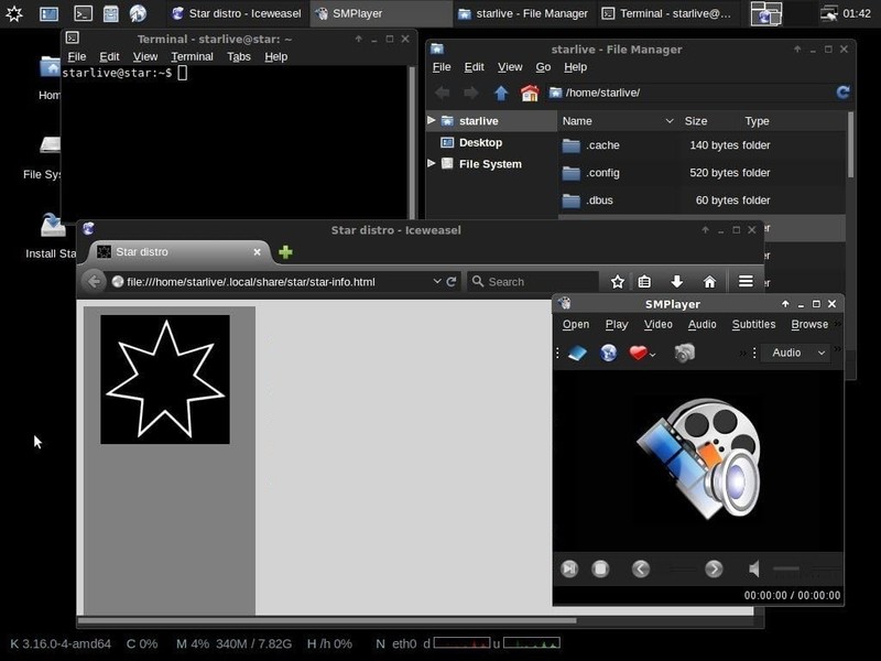 Latest New Release Star Linux OpenBox OS Operating System for PC on DVD gallery