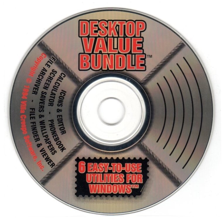 Desktop Value Bundle (PC-CD-ROM, 1994) for Windows – NEW CD in SLEEVE