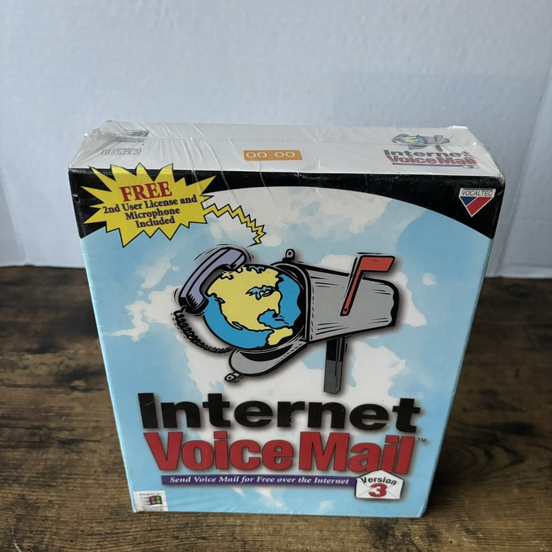 Vintage Microsoft Internet Voicemail Version Designed For Windows 95 New Sealed! gallery