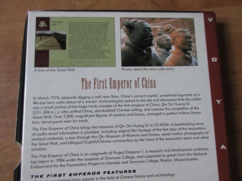 Voyager "The First Emperor of China" Vintage Mac CD Software gallery