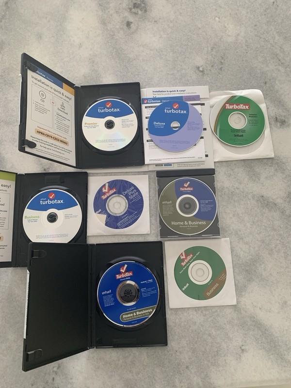 Turbo Tax CDs Mixed Years