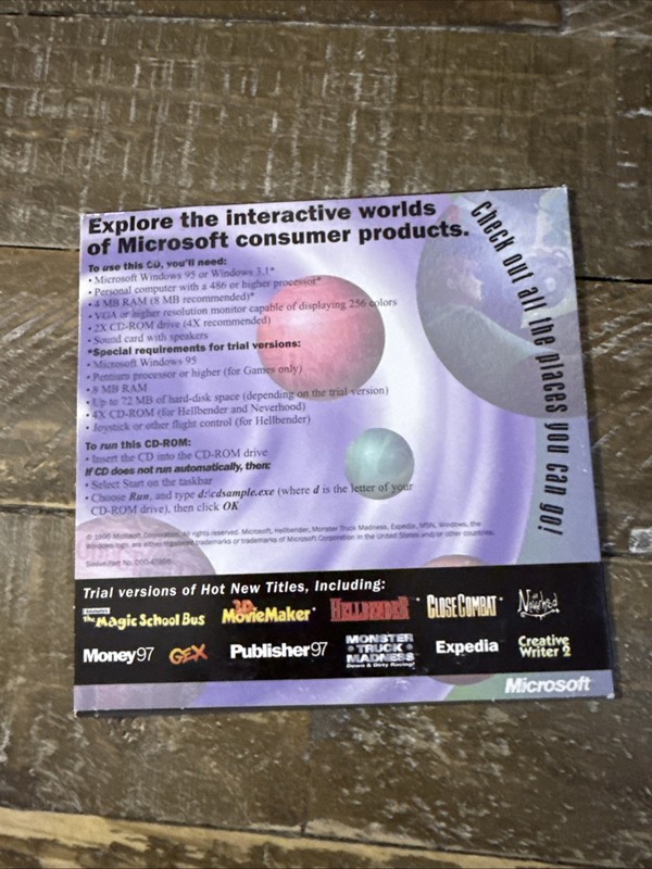 Microsoft Interactive CD Sampler PC Cd Rom gallery