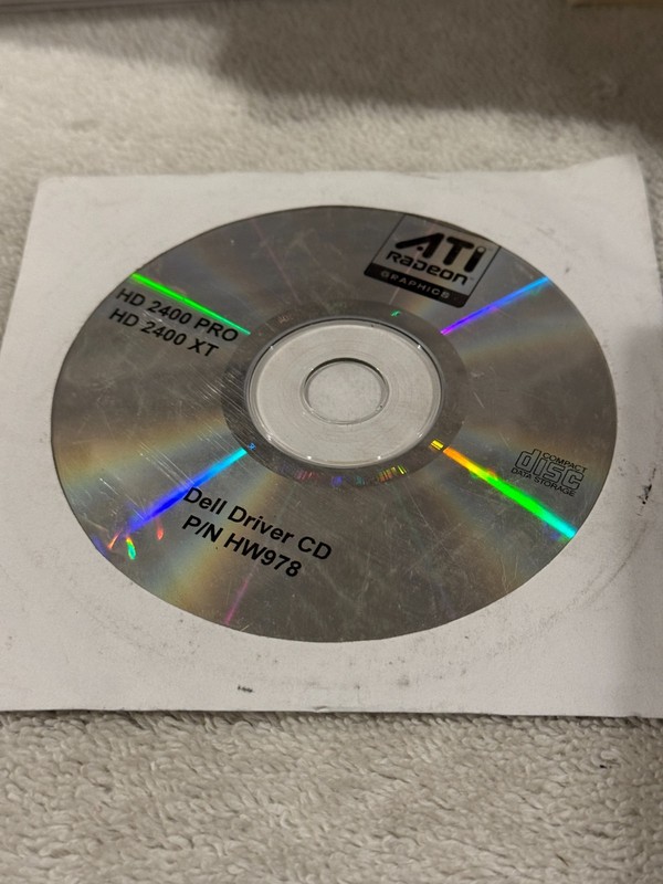 ATI Radeon Dell Driver CD P/N HW978 HD 2400 PRO/XT - NEW/SEALED!!!