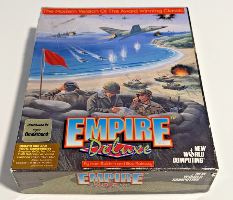 New World Computing Empire Deluxe MS-DOS PC Game 3.5″ Floppy Disc English